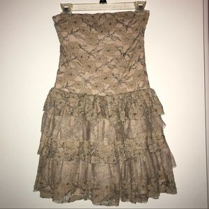 Cream floral dress
